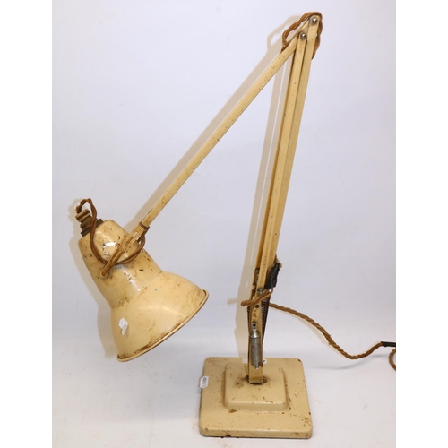 450 - Herbert Terry & Sons Ltd., Redditch - 'Anglepoise' lamp in cream painted finish on stepped base, H80... 