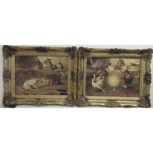 414 - After W. H. H. Trood (British 1848-1899); 'The Christmas Cracker' and another similar study, pair of... 