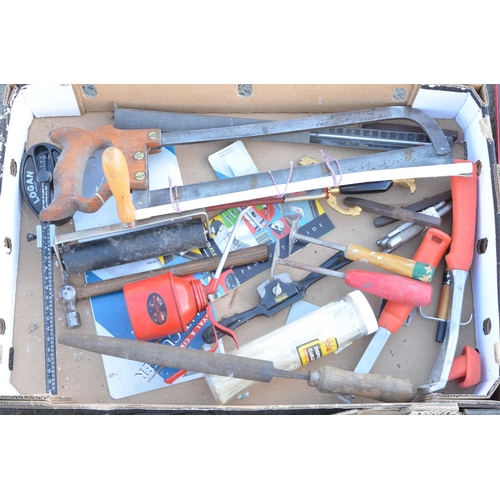 1309 - Collection of mostly previously used tools and workshop items to include a Black & Decker cordless d... 