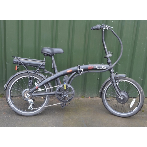 1319 - E Plus electro assisted folding city bike, no charger