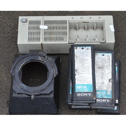 1323 - Sony DXC-M7 3CCD live camera system in heavy duty flight case (rubber camera carry handle cover peri... 