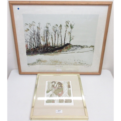 477 - M. Smith (British Contemporary); 'Whitsun Coppice' ltd.ed colour print, numbered 8/8, titled signed ... 