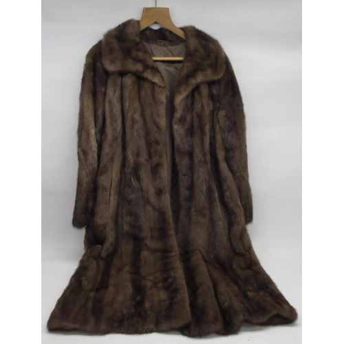 362 - A Saga mink coat, Marshall & Snelgrove Harrogate mink coat with mink hat and scarf, Pelzmoden Grünew... 