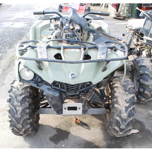 1349 - Large Can-Am BRP Outlander quad bike, no engine, for spares and repairs