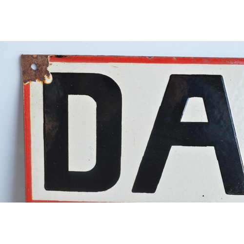 121 - Enamel steel plate advertising sign for Dapol, 45.7x63.5cm