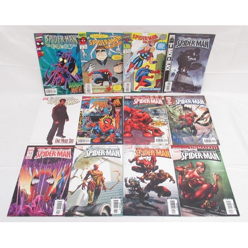 308 - Marvels Spiderman - large mixed collection of Spiderman comics to include: Web of Spider-Man (1985-1... 