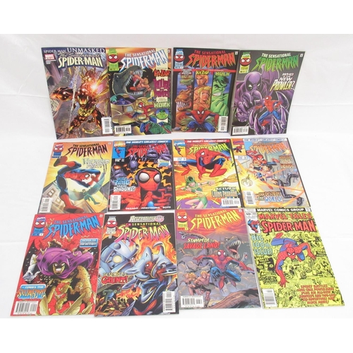 308 - Marvels Spiderman - large mixed collection of Spiderman comics to include: Web of Spider-Man (1985-1... 