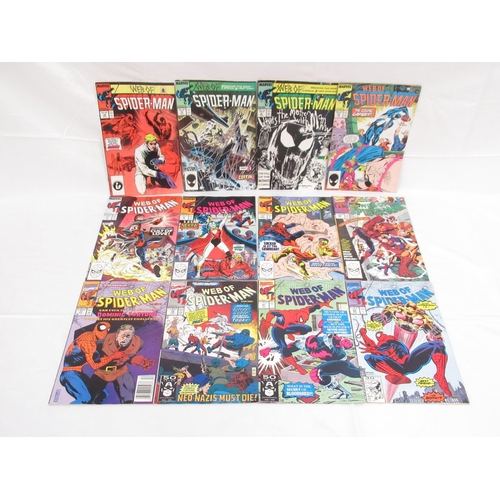 308 - Marvels Spiderman - large mixed collection of Spiderman comics to include: Web of Spider-Man (1985-1... 