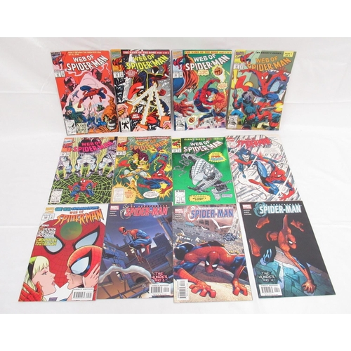 308 - Marvels Spiderman - large mixed collection of Spiderman comics to include: Web of Spider-Man (1985-1... 