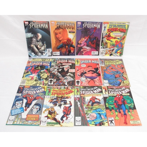 308 - Marvels Spiderman - large mixed collection of Spiderman comics to include: Web of Spider-Man (1985-1... 