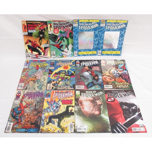 308 - Marvels Spiderman - large mixed collection of Spiderman comics to include: Web of Spider-Man (1985-1... 