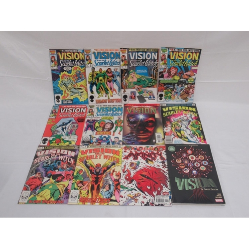 321 - Assorted collection of Marvel comics relating to Infinity Gauntlet, Thanos, Vision, Scarlet Witch, C... 