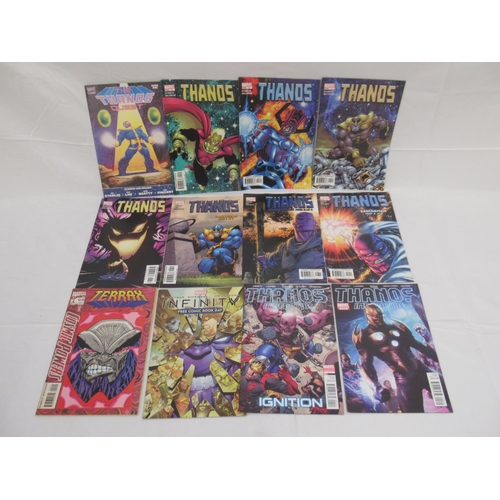 321 - Assorted collection of Marvel comics relating to Infinity Gauntlet, Thanos, Vision, Scarlet Witch, C... 