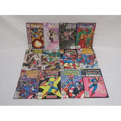 321 - Assorted collection of Marvel comics relating to Infinity Gauntlet, Thanos, Vision, Scarlet Witch, C... 