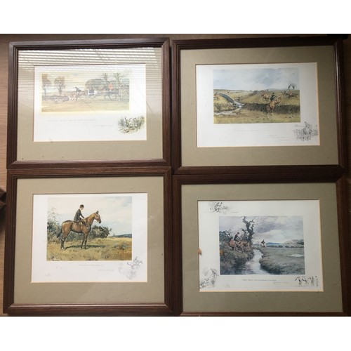 508 - Collection of Hunting prints incl; eight sml. Snaffles etc (qty)