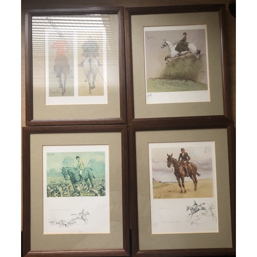 508 - Collection of Hunting prints incl; eight sml. Snaffles etc (qty)