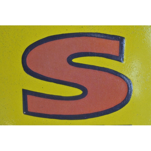 223 - Enamel steel plate advertising sign for Shell, 30.5x89cm