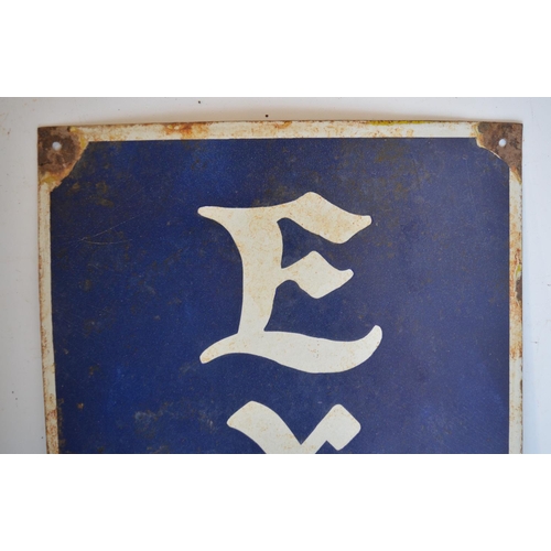 234 - Enamel steel plate advertising sign for Exide Batteries, 89x33.2cm