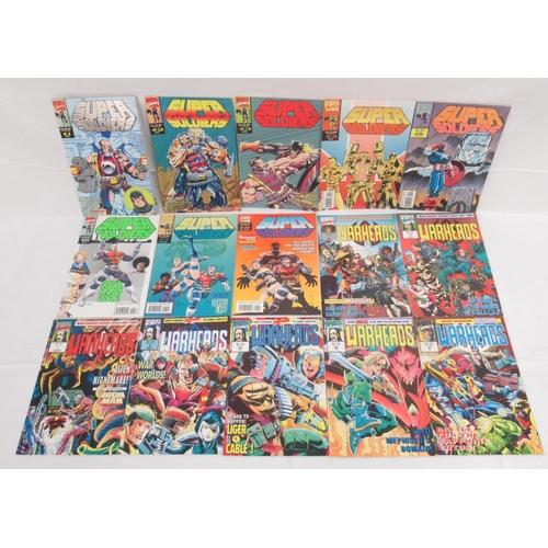 330 - Marvel - assorted collection of Marvel comics to include: Super Soldiers (1993) #1-8, Warheads (1992... 