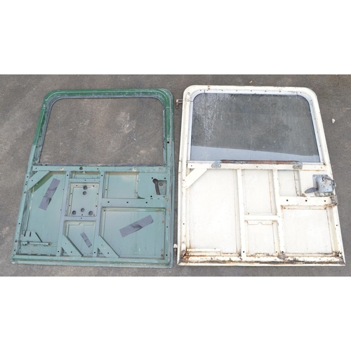 244 - Four aluminium Land Rover Defender rear doors