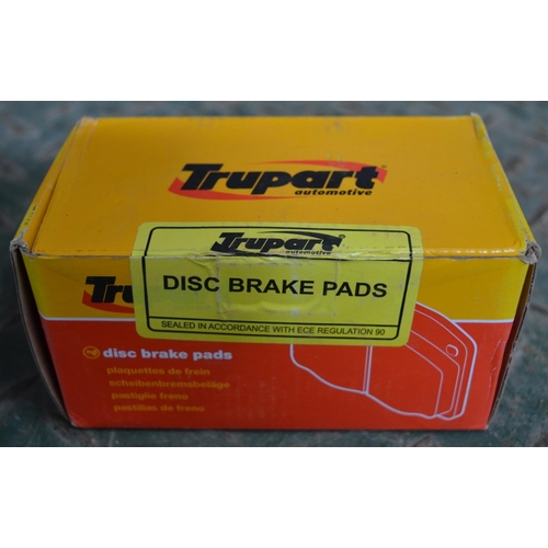 259 - Eleven unused boxed Trupart DP8871RS Land Rover Defender front brake pads sets, most security seals ... 