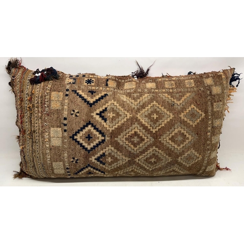 1288 - 20th century Bedouin Kelim front cushion W54cm L100cm