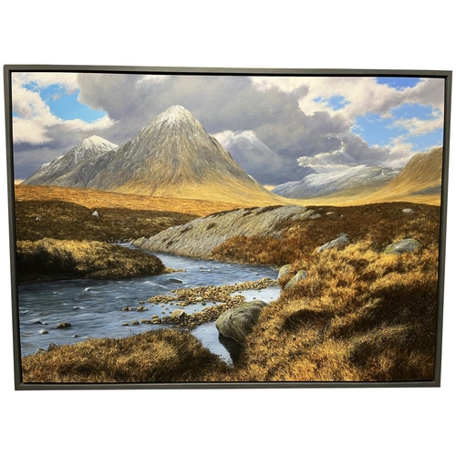 1216 - Steve Whitehead (British b.1960); 'West Highland Way' oil on canvas, with label verso, 122cm x 168cm