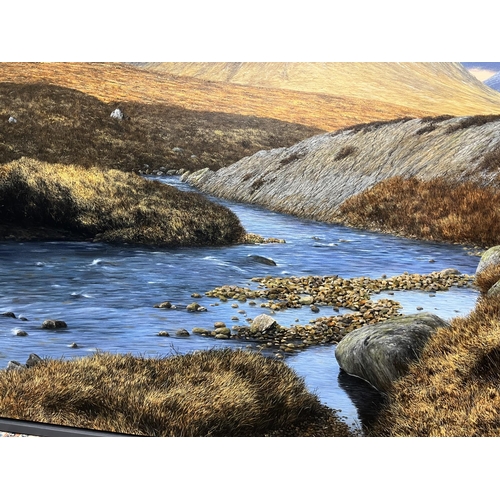 1216 - Steve Whitehead (British b.1960); 'West Highland Way' oil on canvas, with label verso, 122cm x 168cm