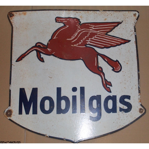 103 - Single sided enamel sign. 
Pegasus emblem 