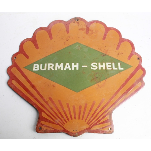 119 - Single sided enamel sign 'Burmah-Shell'. 51cmx46cm