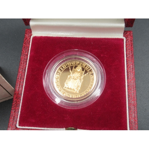 655 - The Royal Mint - 500th Anniversary of the First Gold Sovereign 1489-1989 Full Sovereign, in issue ca... 