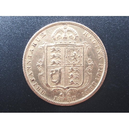 640 - Queen Victoria 1887 Half-Sovereign