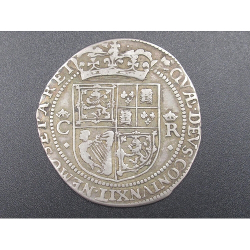 Charles I Scottish 12 pence, with bust facing left, reverse with crowned C & R beside shield