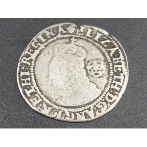 673 - Elizabeth I coin, silver hammered sixpence 1580