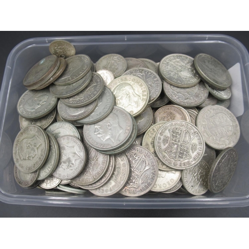 693 - Collection of assorted Post 1920/Pre-1947 GB silver content coins to include Crowns, Half-Crowns, Sh... 