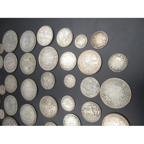 694 - Assorted collection of Queen Victoria with some George III and George IV silver content coins to inc... 