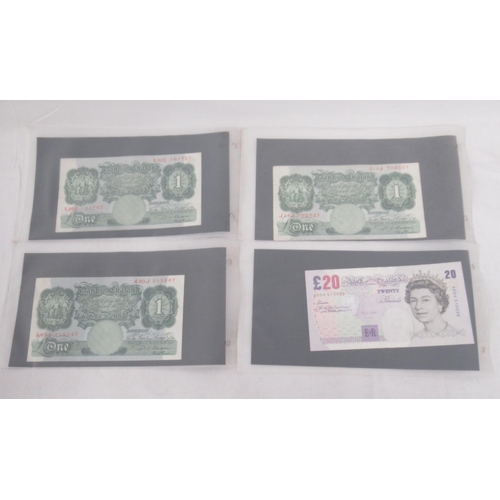 793 - Mixed collection of GB and International banknotes in 3 folders