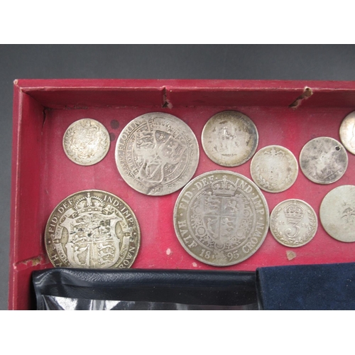 774 - Assorted collection of coins in a mahogany box to inc. 3 Westminster gilt proof The Golden Jubilee £... 