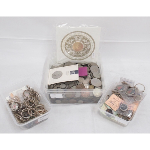 775 - Mixed collection of Elizabeth II coins, some international coins, Royal Mint medallion to commemorat... 