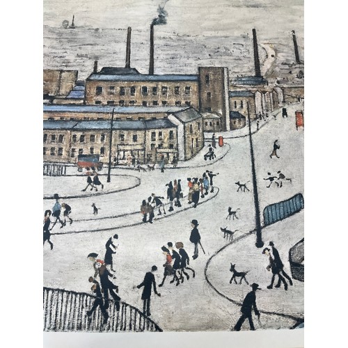 1255 - WITHDRAWN - Lawrence Stephen Lowry RA (1887-1976) 'Huddersfield' colour lithograph, signed in pencil... 