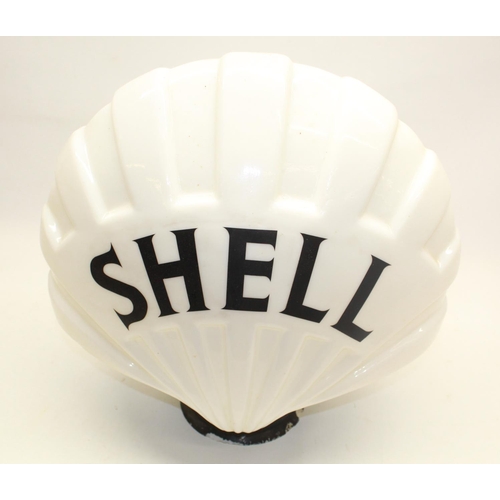 13 - Large Shell glass petrol pump globe by Shell-mex & B.P. Ltd, H54cm W56cm D23cm