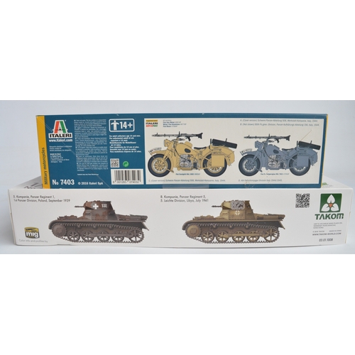 9 - Two boxed unstarted plastic armour model kits to include Takom 1/16 scale Panzer 1 Ausf.A early war ... 