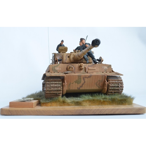 1 - Built Hachette magazine partworks 1/16 scale Tiger tank model, mostly metal with plastic detailing p... 
