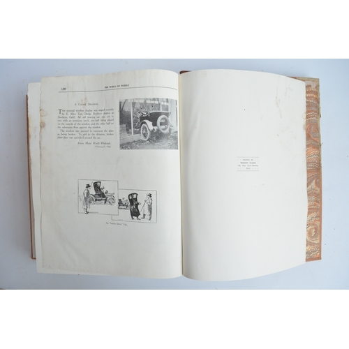 194 - Hardback leather bound copy of The World On Wheels by H.O.Duncan, printed by Herbert Clarke, Paris. ... 