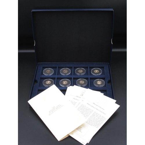 648 - Westminster - The Historic Coins of Great Britain Museum Gold Collection, 8 coins comprising: Replic... 