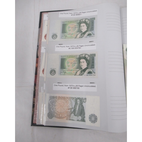 788 - Assorted collection of C20th British bank notes, covering various dates and denominations to inc. 2 ... 