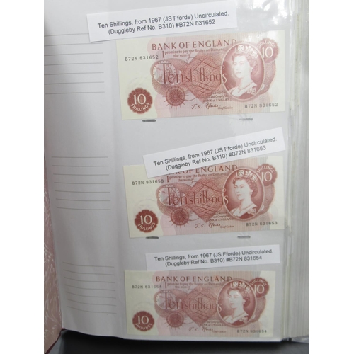 788 - Assorted collection of C20th British bank notes, covering various dates and denominations to inc. 2 ... 