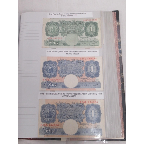 788 - Assorted collection of C20th British bank notes, covering various dates and denominations to inc. 2 ... 