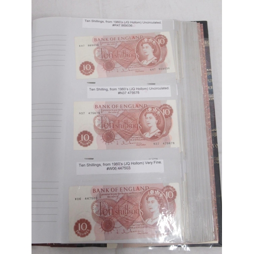 788 - Assorted collection of C20th British bank notes, covering various dates and denominations to inc. 2 ... 