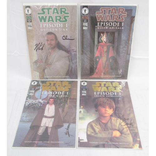 338 - Dark Horse Comics Star Wars - Star Wars Episode I Qui-Gon Jinn Dynamic Forces Exclusive Glow in the ... 